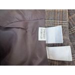 Nine West Plaid A-Line Skirt Brown Check Wool Blend Preppy Office Wear sz 10 Photo 5
