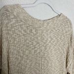 Caslon  Rib Knit V-Neck Pullover High Low Hem Tunic Side Slits Cream Size XL Photo 11