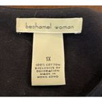 Vintage Bechamel 1X Black Colorful Shirt Top Embroidered Fruit Lemons‎ Oranges Photo 4