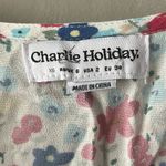 Charlie Holiday  Vibrant Floral Salsa Wrap Top Size 2 XS Photo 2