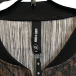 Agnes & Dora  Bomber Jacket Black XXXL Snake Skin Zip Up Pocket Photo 3