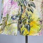 Johnny Was  Linen Tropical Palm Blazer Floral Embroidered Boho Jacket Size S Photo 10