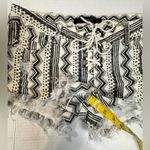 Billabong Lite Hearted Denim Geometric Tribal Lace Front Tie Cutoff Shorts Sz 27 Photo 4