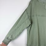 Aerie Fleece Cardigan Oversized Loose Fit Slouchy Green Size Medium Photo 11