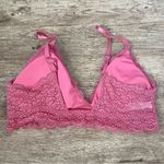 Laura Ashley  Pink Lace Bralette Size Large  3oz Photo 1