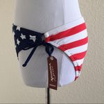 Arizona Jeans Blue White Stars Tie Bikini Bottom Photo 5