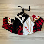 Nyahallo Queen of Hearts Cropped Sweater Black 4XL NWT IN PACKAGE Size 4X Photo 2