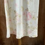 Karen Kane  Women's White Rose Print Maxi Dress 100% Linen Size L Photo 4