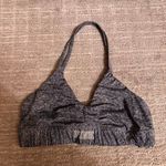 PINK Ultimate Charcoal Gray Halter Sports Bra Light Support Large Photo 0