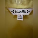 Nanette Lepore Nannette Lepore Yellow Sheer Maxi Dress Button Front Belted Tiered Boho Chic Photo 1