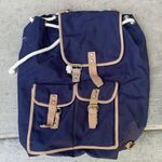 Drawstring backpack canvas material very nautical Photo 0