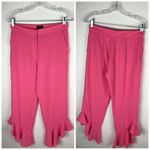 River Island NWT  Pink Frill Hem Pants Photo 1