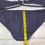 Comptoir Des Cotonniers Blue Polk A Dot Bikini L Swim Swimsuit Printed Halter Size L Photo 4