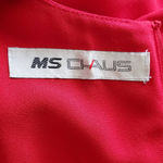 Ms Chaus Vintage Red Long Sleeve Pleated Sheath Midi Dress 14 Photo 6