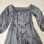 LPA  Off Shoulder Lounge Dress in Gray Blue Large Photo 4