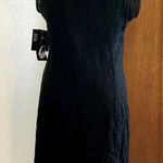 Nine West Lace dress women’s size 10 black with ivory sweetheart overlay NWT Photo 1