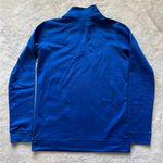 Nike Womens  Pullover Med Blue 1/4 Zip Workout Sweatshirt. NWT Photo 3