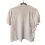 Cherokee White Basic V-Neck Short Sleeve Polo Women's Blouse Size XL Photo 6
