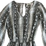 Show Me Your Mumu Women’s Long Sleeve Mini Dress Size Medium Rainey Snakeskin Photo 1