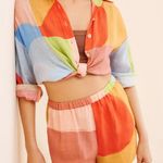 Vitamin A  Eco-Linen Colorblock Shorts Photo 1