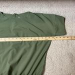 ALBION FIT  Olive Green Utility Jumpsuit Romper Elastic Waist Drawstring Zip Photo 5