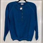 Gap NWT 80’s Vintage Shoulder Pads Crewneck Snap Sweatshirt Photo 12