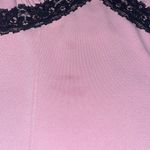 Iz Byer Y2K pink and black lace tank top Photo 2