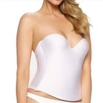 David's Bridal Dave’s Bridal White Strapless Underwire Longline Bustier Bra 34B Wedding Photo 0