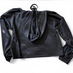 Cropped Leopard Lip Hoodie Black Size L Photo 3