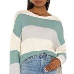 Sancia Revolve Paloma Knit Celadon
Stripe Sweater size XS Ivory Gray Teal Cozy Photo 0