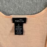 Rue 21 Y2k Sequin Lace Tank Top Size Small Sleeveless Peach Silver Scoop Neck Photo 1