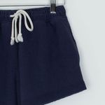 Aerie Womens Navy Blue High Waist Sweat Shorts Drawstring Waist Size XS Pockets Photo 1