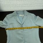 Emma James  Women's Blue Button Up Linen Long Sleeve Blazer Jacket Size 6 Photo 7