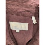 Draper James  RSVP Linen Utility Jacket Chore Coat Size  Medium Navy Blue Pockets Photo 5