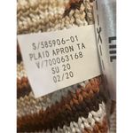 Banana Republic NWT Plaid Knit Cropped Sweater Tank Brown M Photo 7
