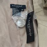 Sandro NEW  Single Button Tan Lightweight Blazer Capsule Career Old Money Chic 2X Photo 7