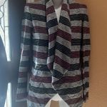 Jack by BB Dakota Jack gray striped open cardigan Photo 2