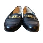 Salvatore Ferragamo Black Gancini Buckle Leather Loafers Photo 3