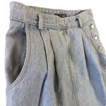 Liz Wear Vintage 80s Button Front Denim Jean Maxi Skirt Women Sz 8 Made in USA Blue Photo 3