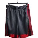 Adidas  Athletic Shorts 3-Stripe Running Gym Training‎ Gray Red Women's L Photo 0