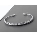 Boutique Engraved Boho‎ Cuff Bracelet | 925 Sterling Silver Photo 13