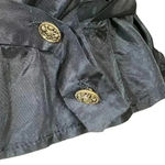 Vintage 80s Leopard Cheetah Cropped Satin Vest Brass Buttons. Retro Funky. S/M. Gold Size undefined Photo 7