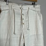 Sundance  white cotton textured casual pants Photo 1