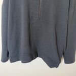 Banana Republic  Womens‎ Pullover XL Black Ottoman Ribbed Mock Neck Half Zip Photo 3