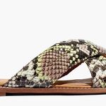 Madewell | The Skyler Slide Sandal in Snake Embossed Leather | 8 Photo 2