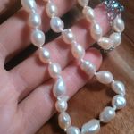 Peach Freshwater Pearl Stainless Steel Necklace Photo 10