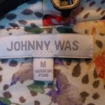 Johnny Was  Winery Floral Animal Print Wrap Sleep Robe Size M Photo 7