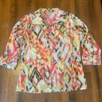 Laura Ashley Vibrant Red and Yellow Patterned jacket Photo 0
