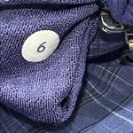 Lululemon Woman’s  Blue Run Jacket | Ruffle Zip Front | Plaid Paneling | Size 6 Photo 1