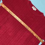 ABSOLUTELY COTTON knit sweater oversized long sleeve crewneck burgundy size M Red Size M Photo 6